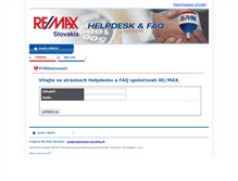 Tablet Screenshot of helpdesk.remax-slovakia.sk